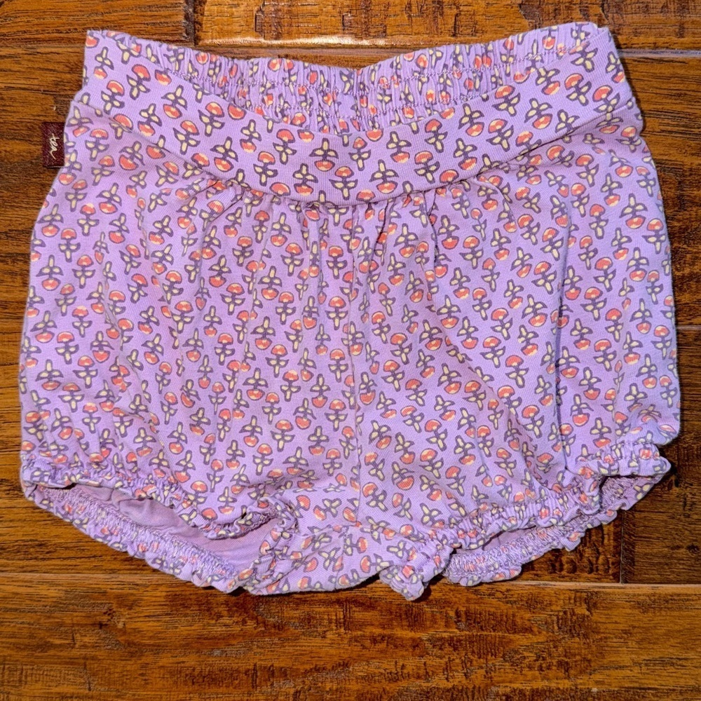 Tea Collection shorts bloomers, 12-18M, purple floral